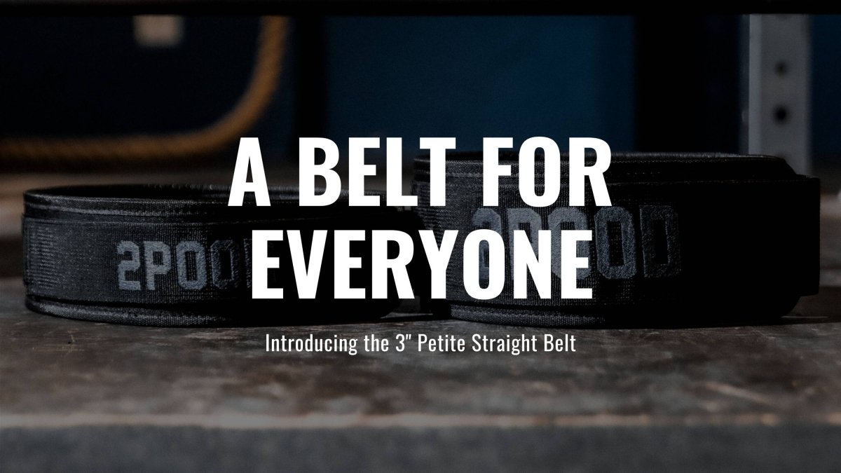 A belt for everyone: introducing the 3 inch petite straight belt.