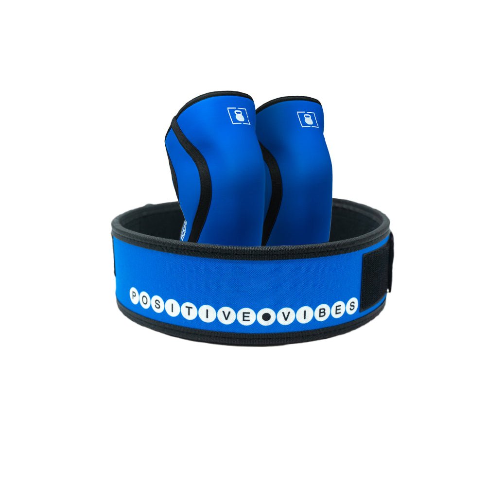 3" Positive Vibes by Alexis Raptis Belt & Knee Sleeves Bundle