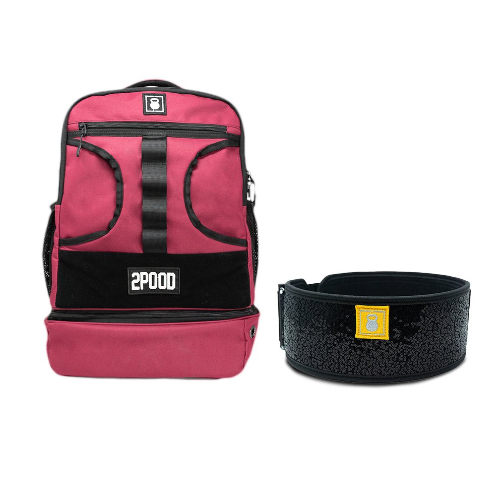 4" Black Magic (sparkle) Belt & Backpack 3.0 Bundle
