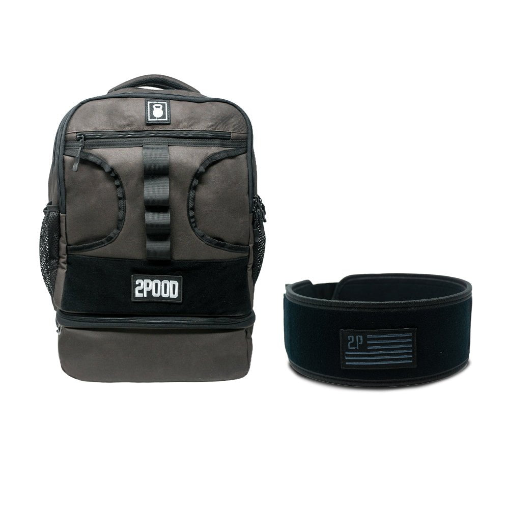 4" Black Velcro Belt & Backpack 3.0 Bundle