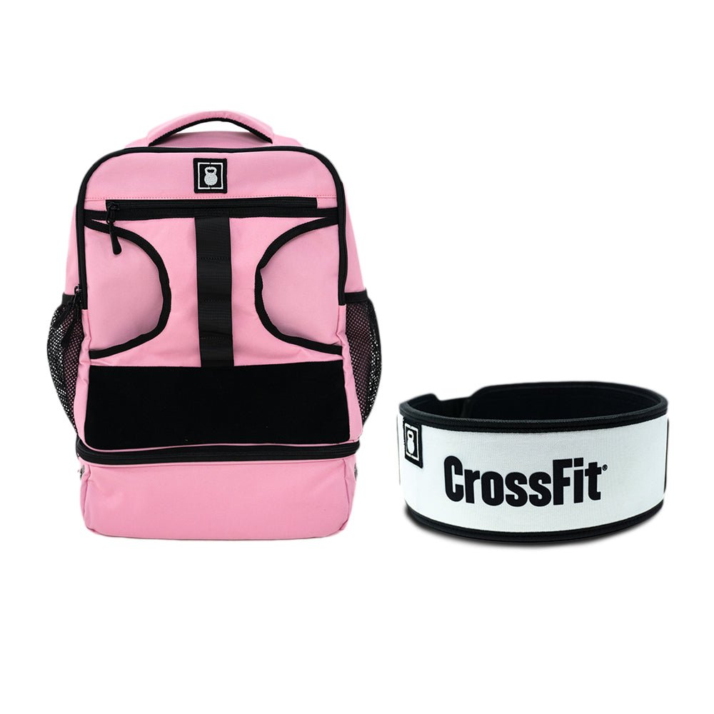 4" CrossFit White Belt & Backpack 3.0 Bundle
