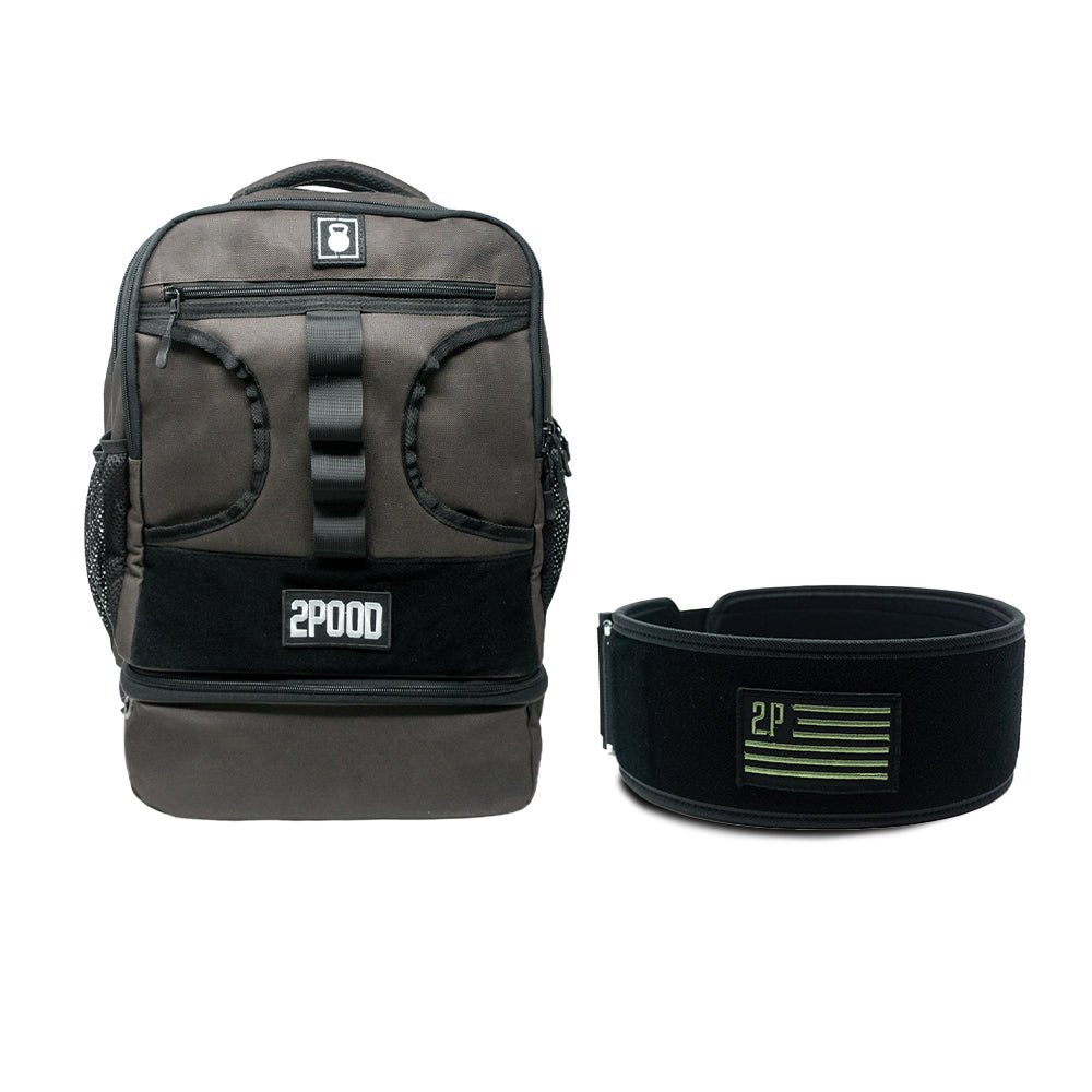 4" Green Velcro Patch Belt & Backpack 3.0 Bundle