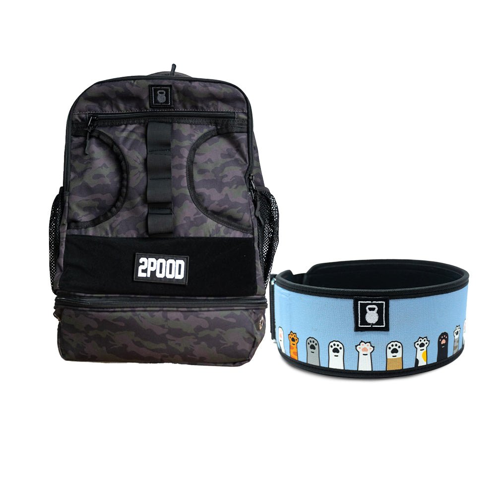 4" I'm Feline Good Belt & Backpack 3.0 Bundle - 2POOD