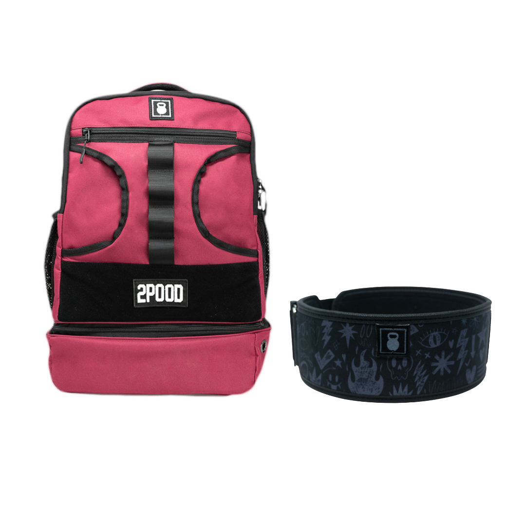 4" "What's My Lift Again?" Belt & Backpack 3.0 Bundle