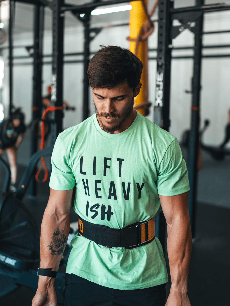 Lime Green Lift Heavy Ish T-Shirt - 2POOD