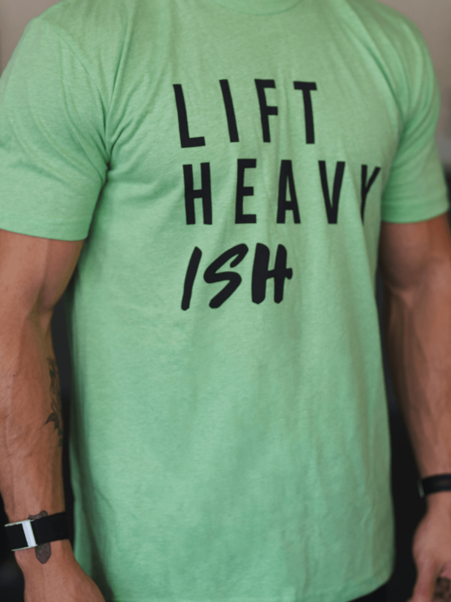 Neon Green Lift Heavy Ish T-Shirt - 2POOD