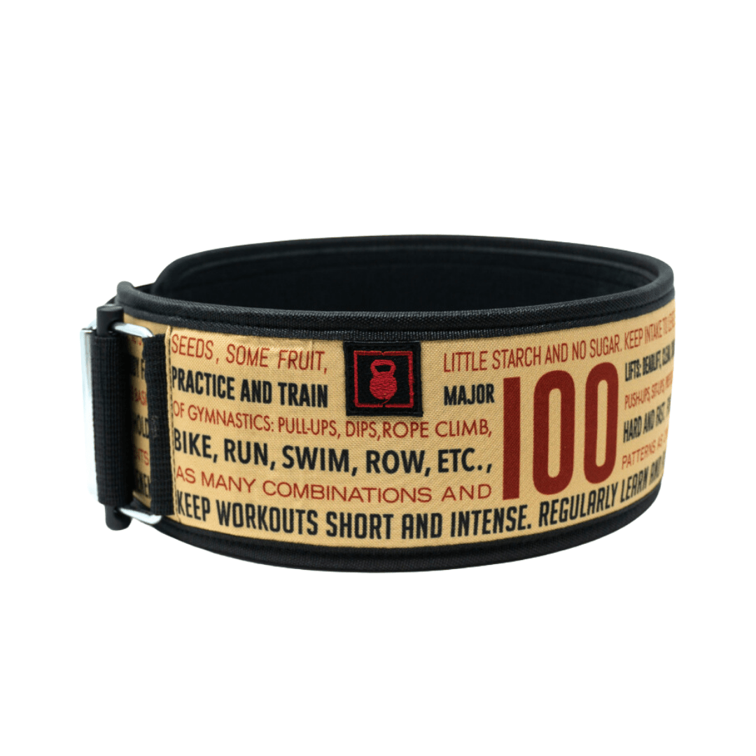 100 Words 4" Weightlifting Belt - 2POOD