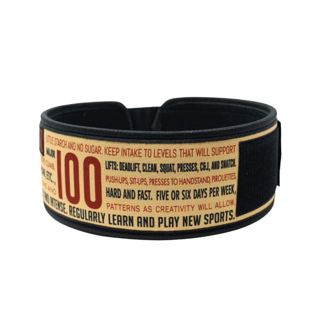 100 Words 4" Weightlifting Belt - 2POOD