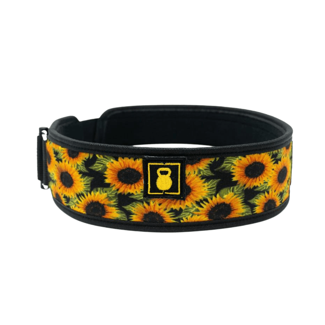 3 Petite Sunflowers Weightlifting Belt