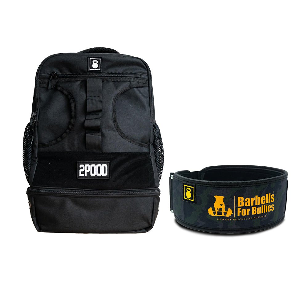 4" Barbells for Bullies Belt & Backpack 3.0 Bundle - 2POOD