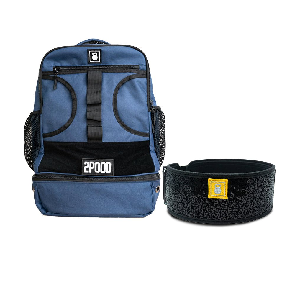 4" Black Magic (sparkle) Belt & Backpack 3.0 Bundle - 2POOD