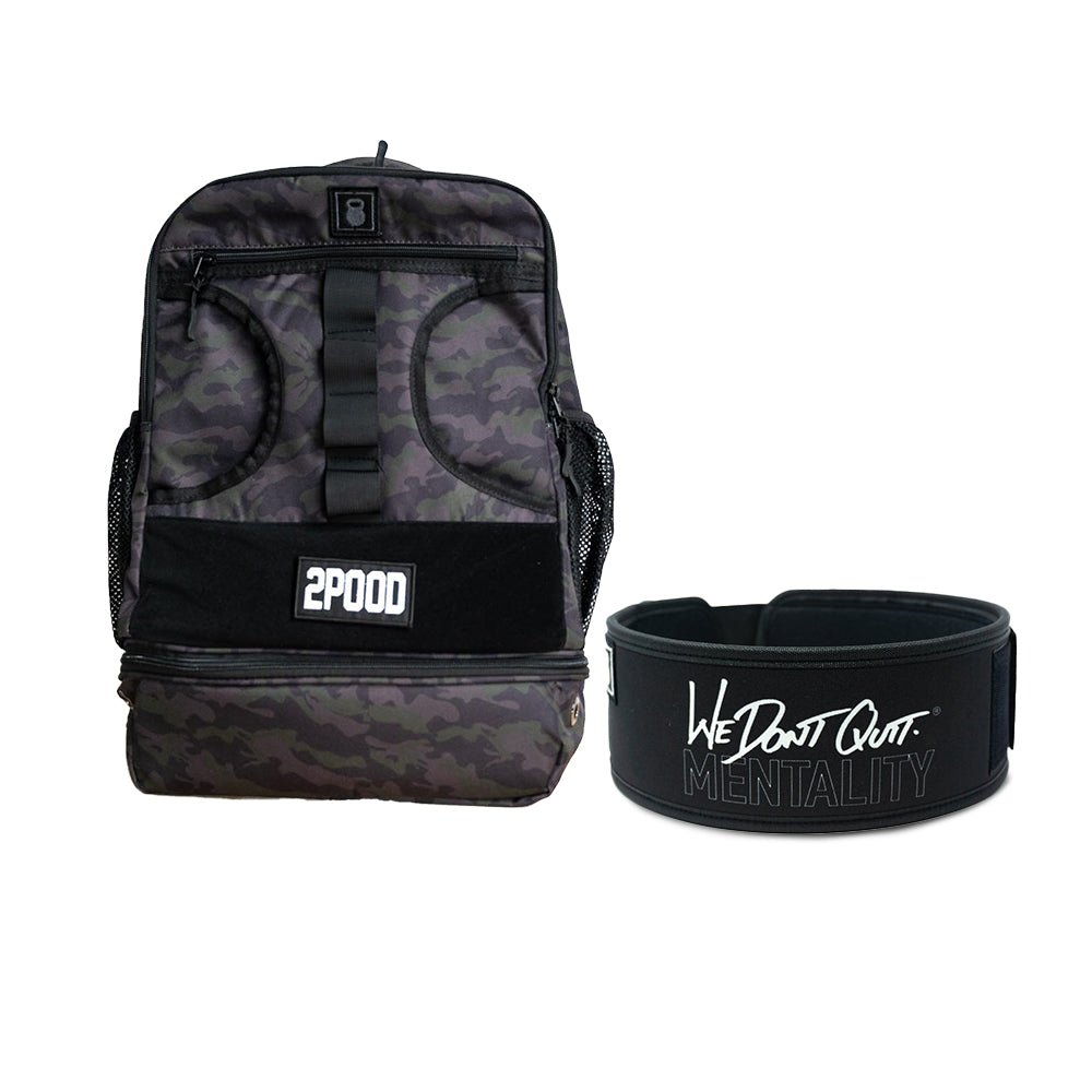 4" We Don't Quit by Craig Richey Belt & Backpack 3.0 Bundle - 2POOD