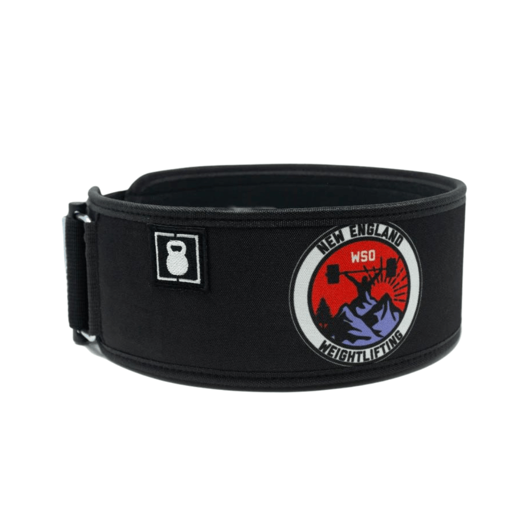 New England WSO 4" Straight Weightlifting Belt - 2POOD