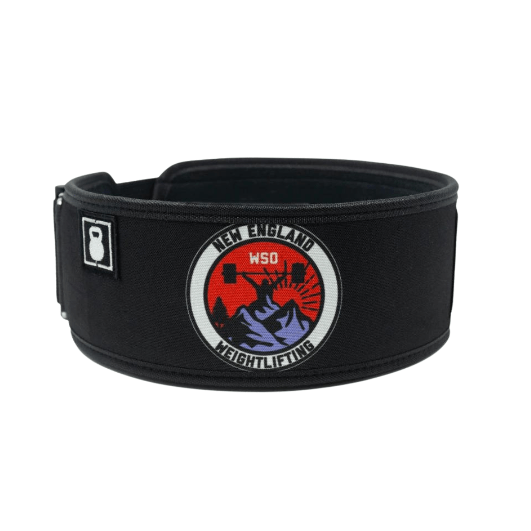 New England WSO 4" Straight Weightlifting Belt - 2POOD