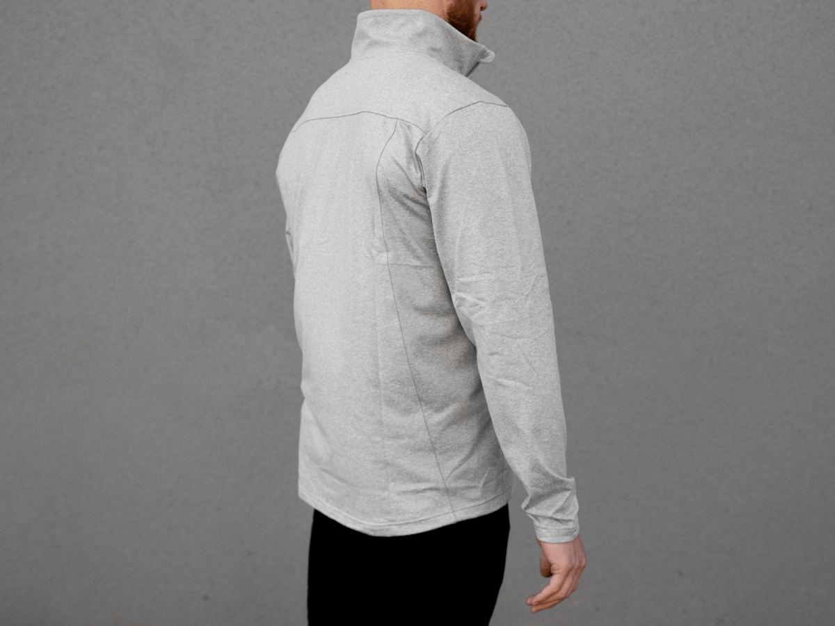 Steel White Performance Half Zip - 2POOD