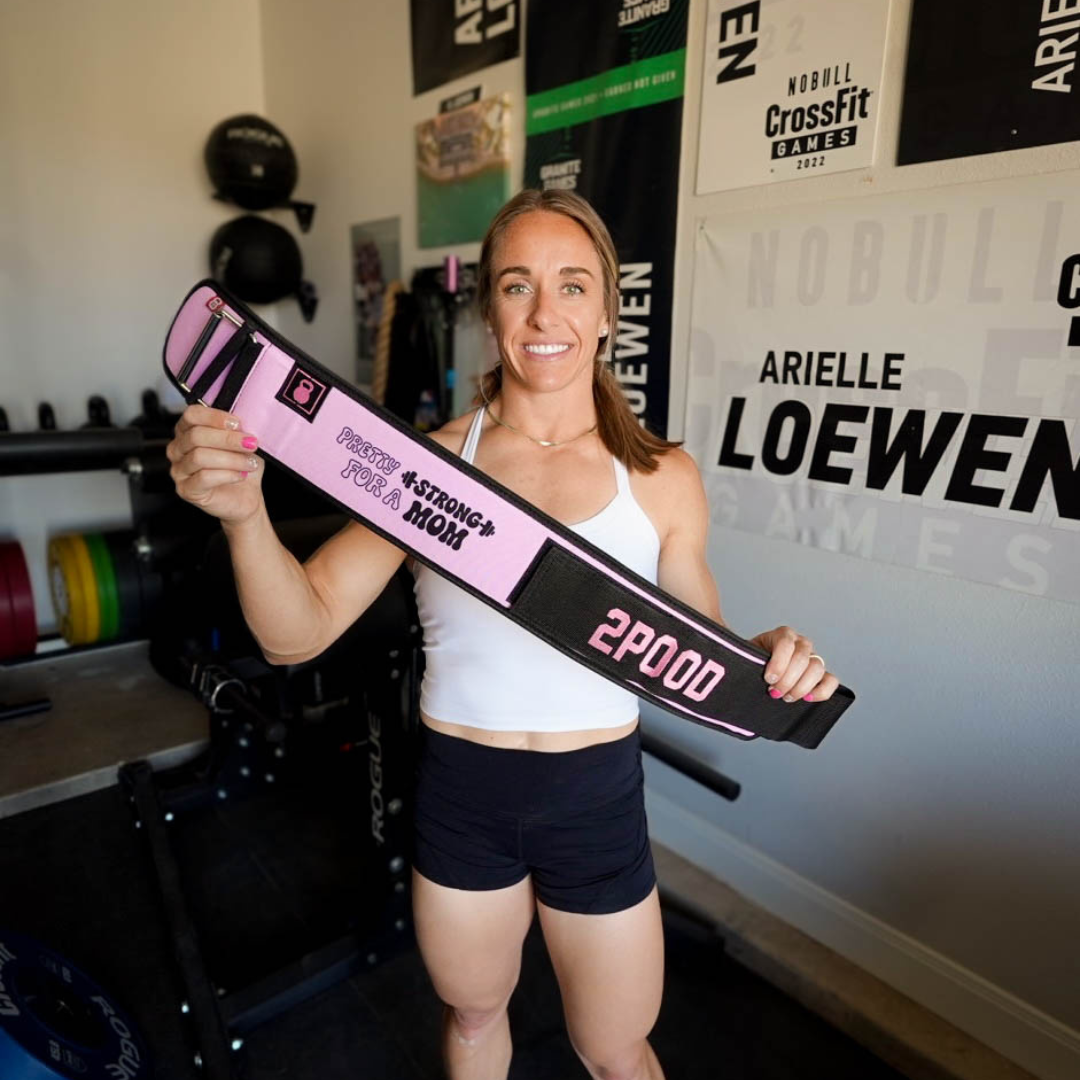 Pretty Strong for a Mom by Arielle Loewen 4" Weightlifting Belt