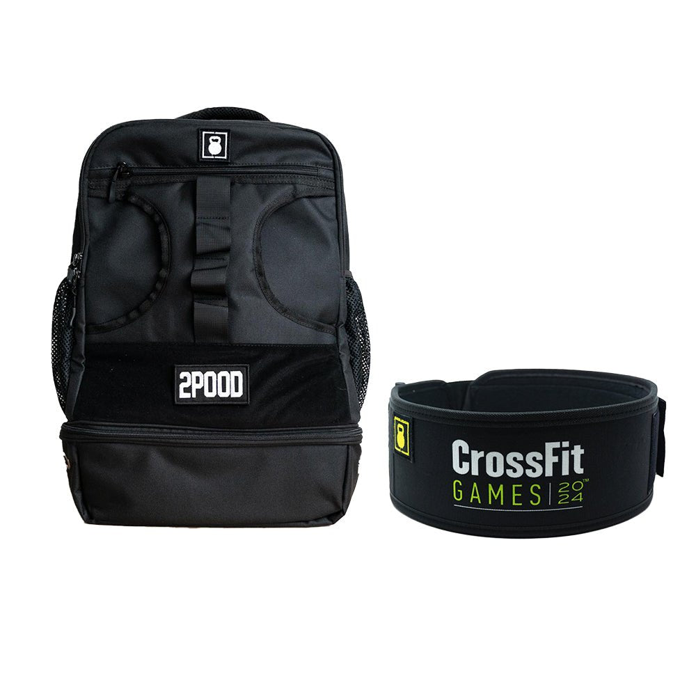 4" Black CrossFit Games Belt & Backpack 3.0 Bundle