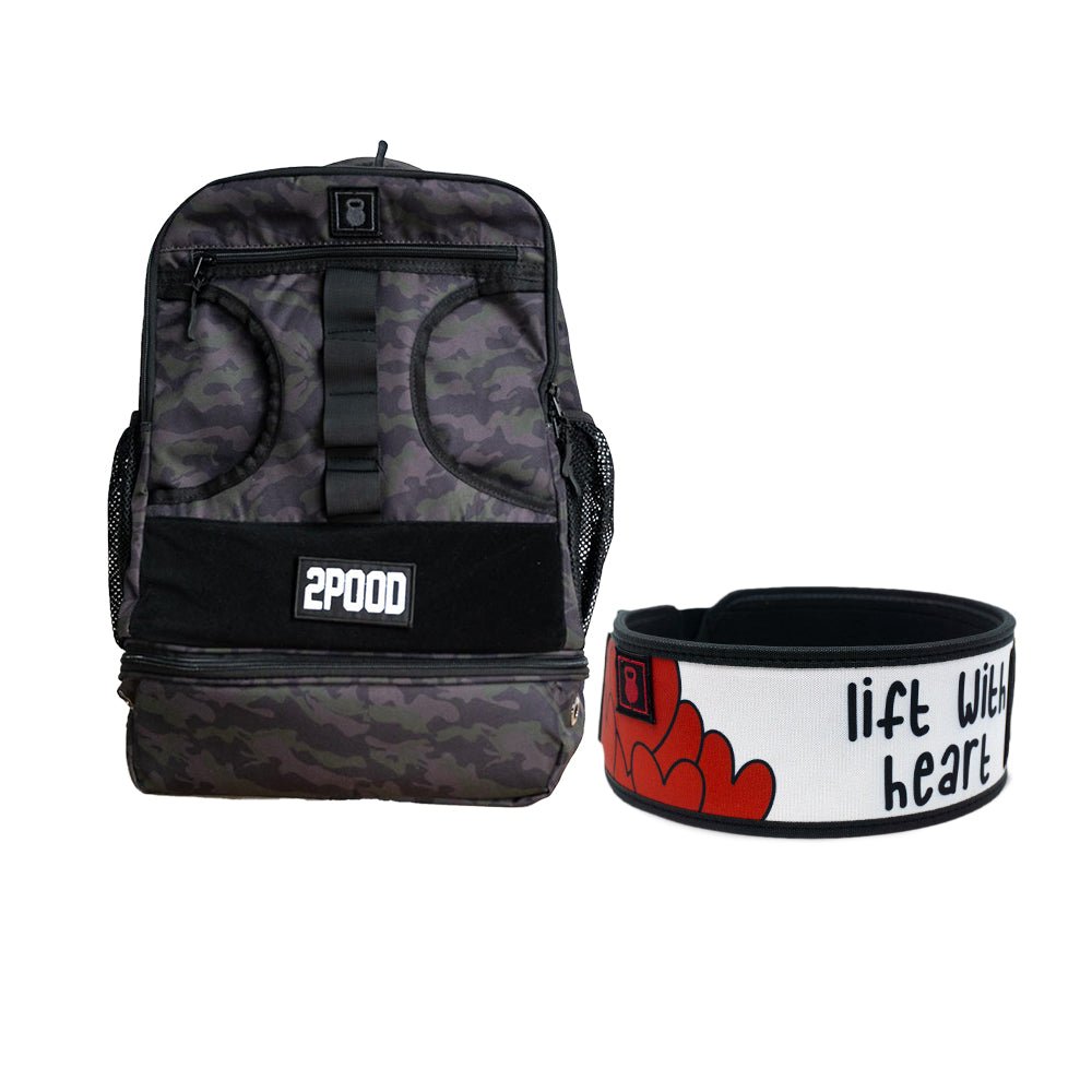 4" Lift With Heart Belt & Backpack 3.0 Bundle