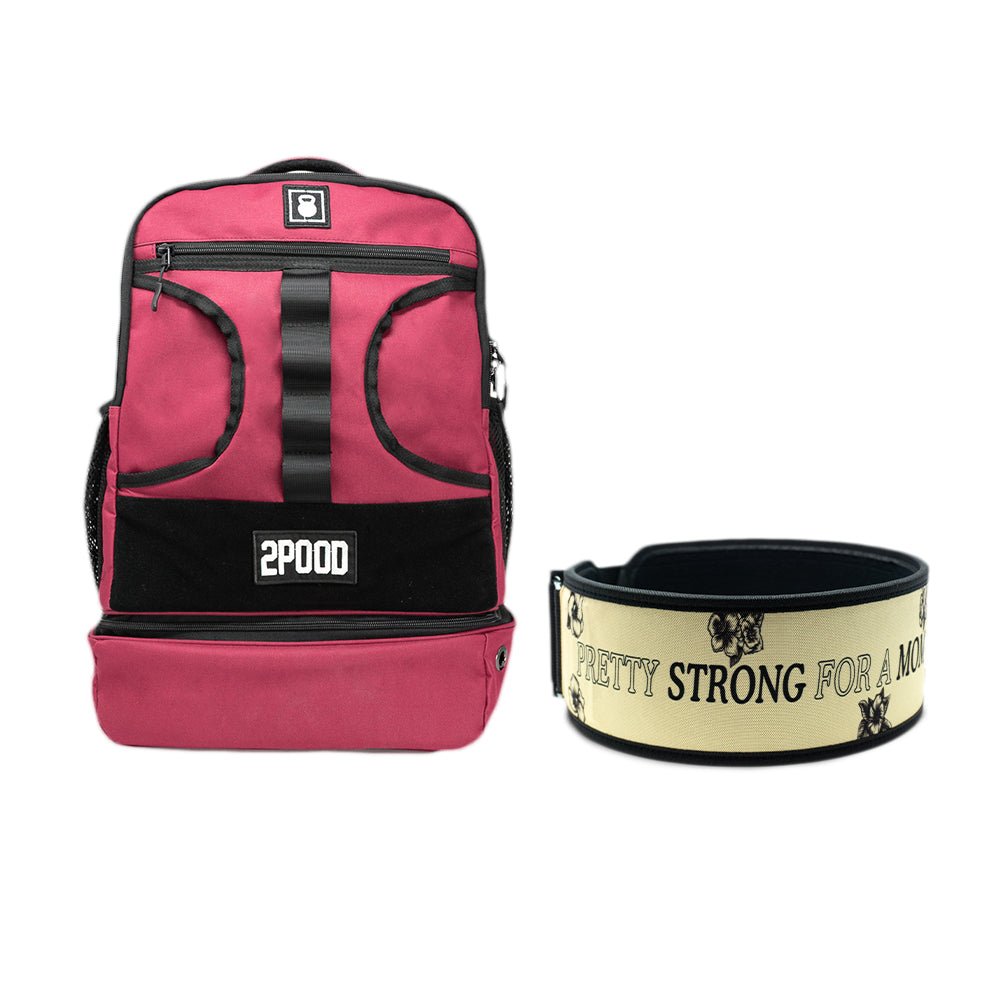 4" Pretty Strong for a Mom Belt & Backpack 3.0 Bundle