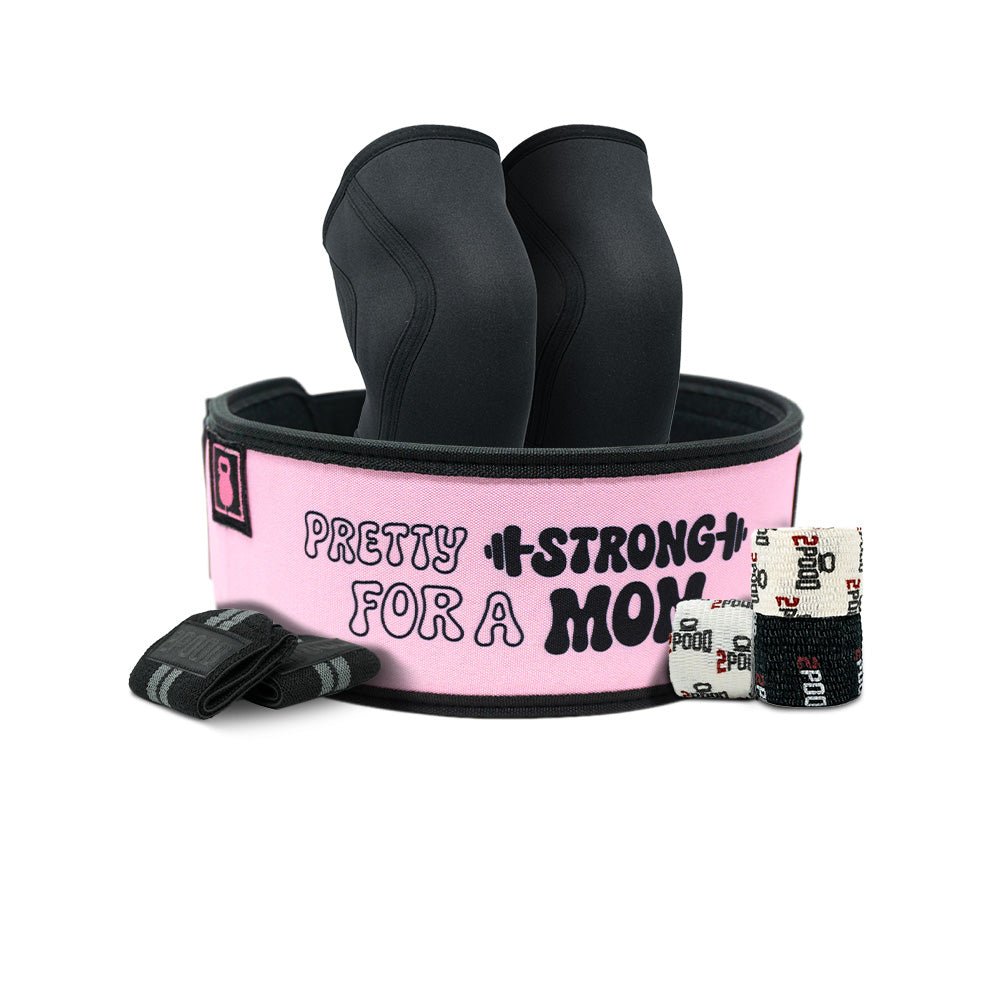 4" Pretty Strong for a Mom by Arielle Loewen Belt Lifting Bundle