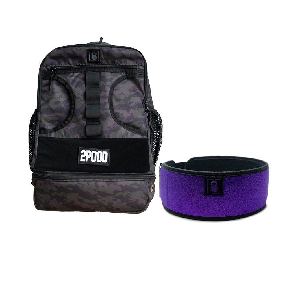 4" Purple Pulse Belt & Backpack 3.0 Bundle