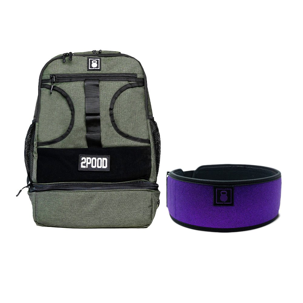 4" Purple Pulse Belt & Backpack 3.0 Bundle