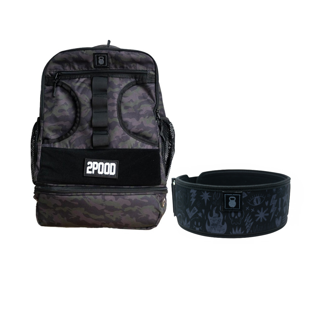 4" "What's My Lift Again?" Belt & Backpack 3.0 Bundle