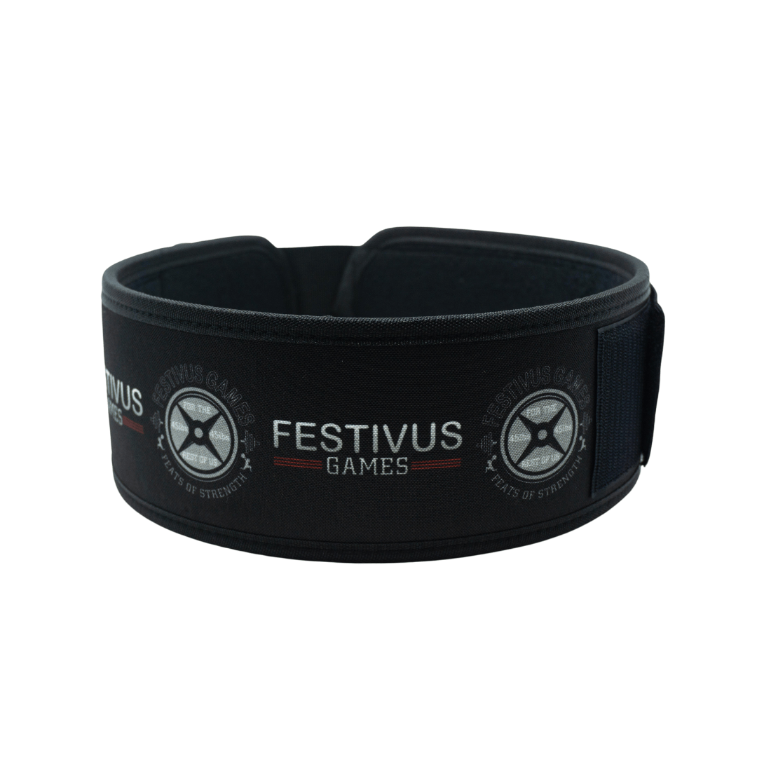 Festivus Games 4" Straight Weightlifting Belt - 2POOD