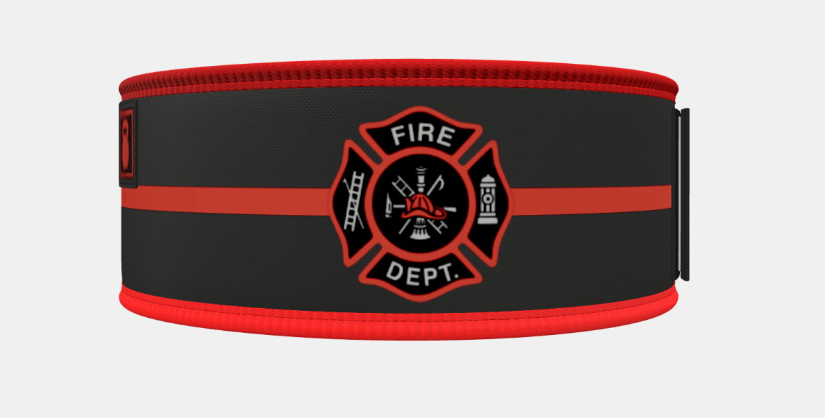 Fire Department 4" Weightlifting Belt