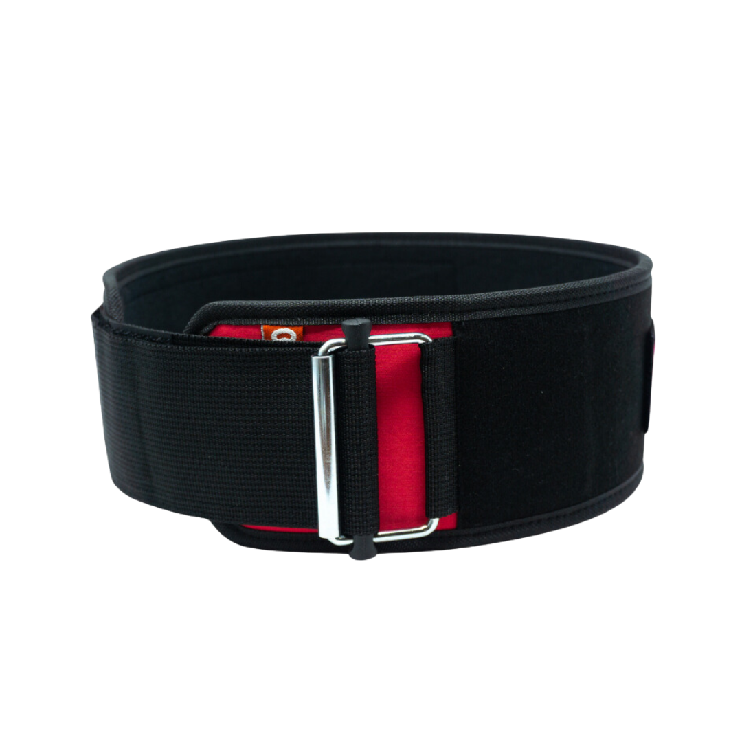 Pink Velcro Patch 4" Weightlifting Belt
