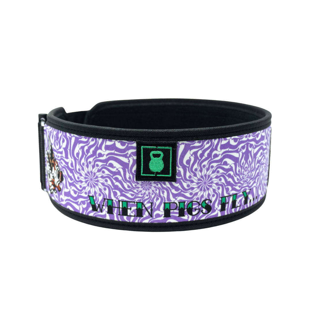 When Pigs Fly by Danielle Brandon 4" Weightlifting Belt - 2POOD