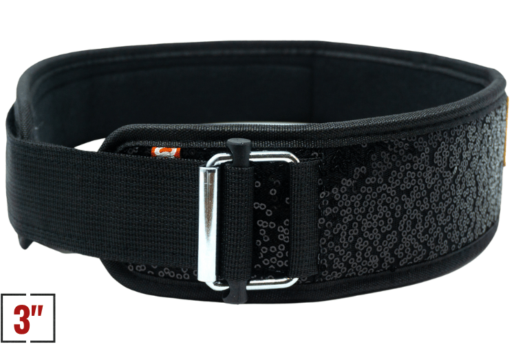 3" Petite Black Magic (Sparkle) Weightlifting Belt - 2POOD