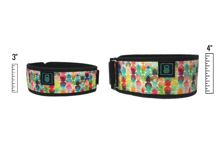 3" Petite Pineapple Weightlifting Belt