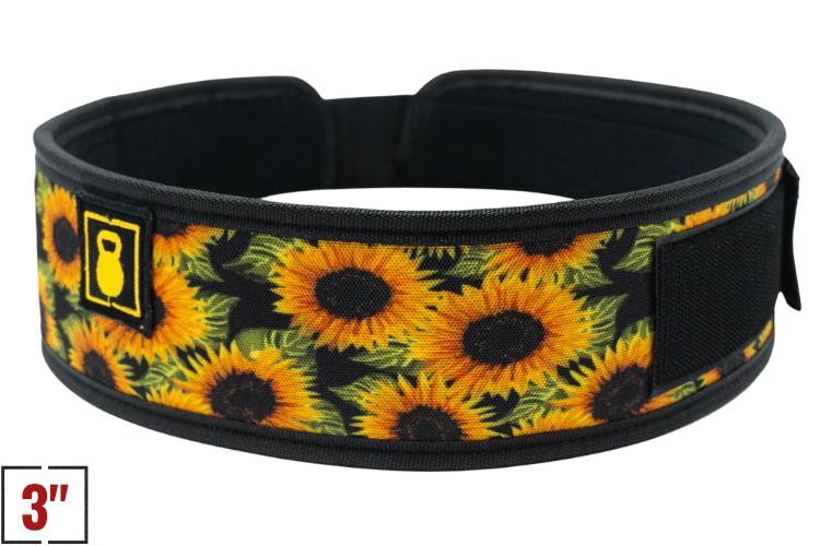 3" Petite Sunflowers by Tasia Percevecz Weightlifting Belt - 2POOD