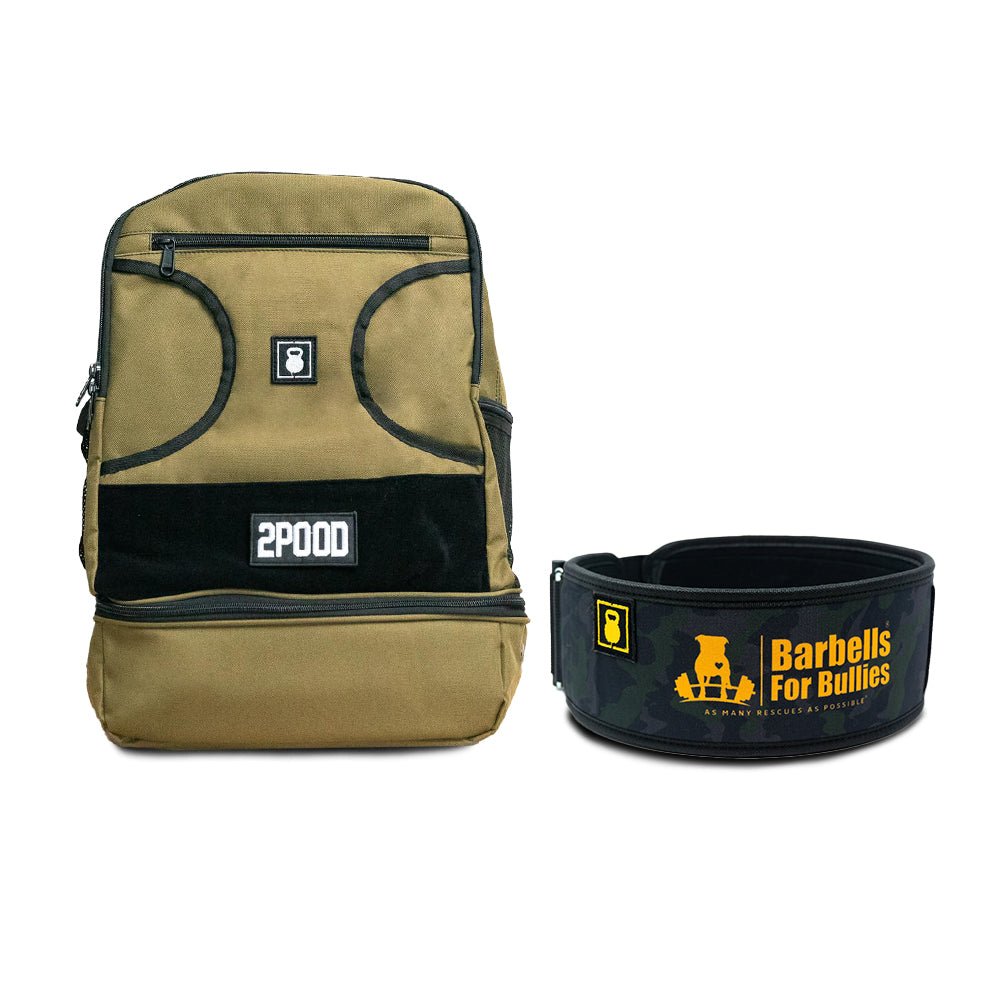 4" Barbells for Bullies Belt and Backpack Bundle - 2POOD