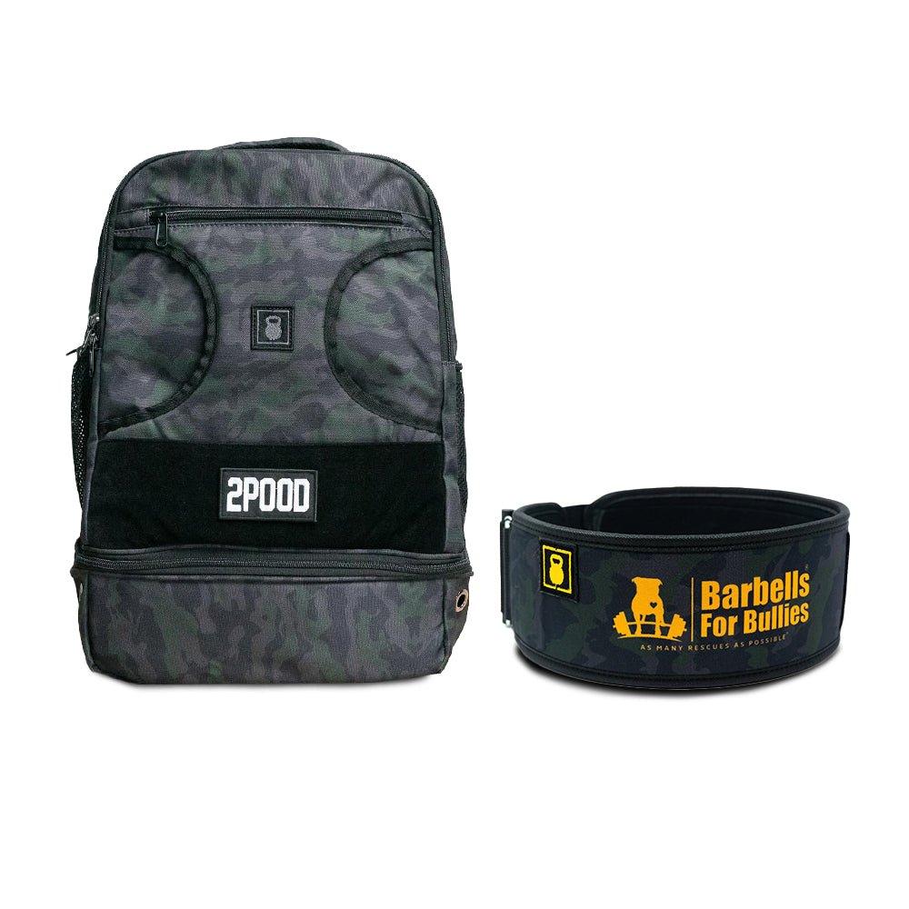 4" Barbells for Bullies Belt and Backpack Bundle - 2POOD