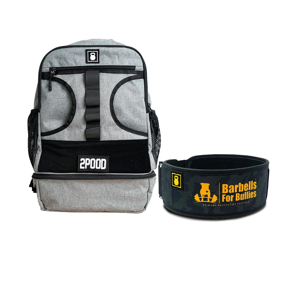 4&quot; Barbells for Bullies Belt &amp; Backpack 3.0 Bundle - 2POOD