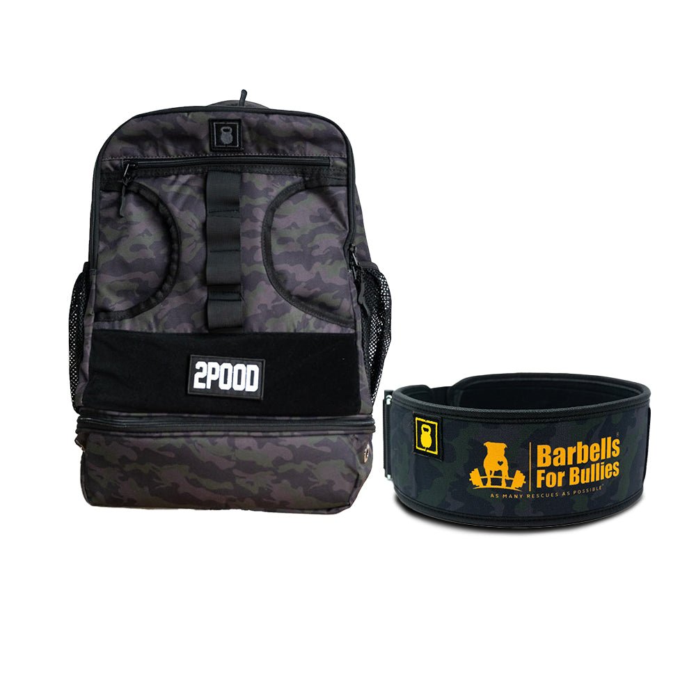 4&quot; Barbells for Bullies Belt &amp; Backpack 3.0 Bundle - 2POOD