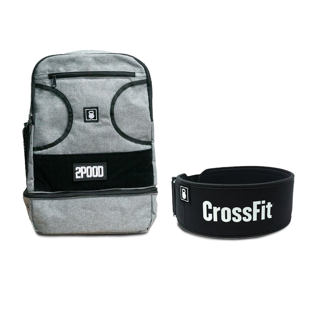 4&quot; Black CrossFit Belt &amp; Backpack Bundle - 2POOD
