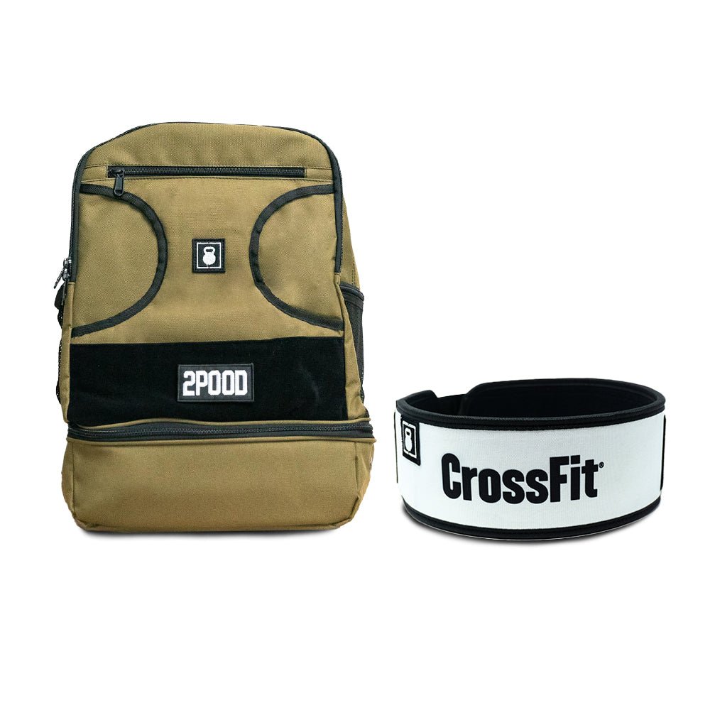 4&quot; Black CrossFit Belt &amp; Backpack Bundle - 2POOD