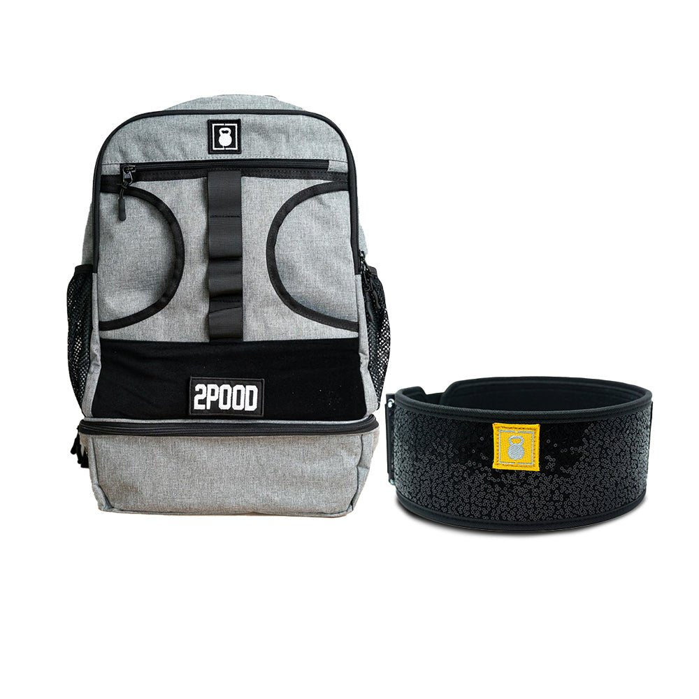 4" Black Magic (sparkle) Belt & Backpack 3.0 Bundle - 2POOD