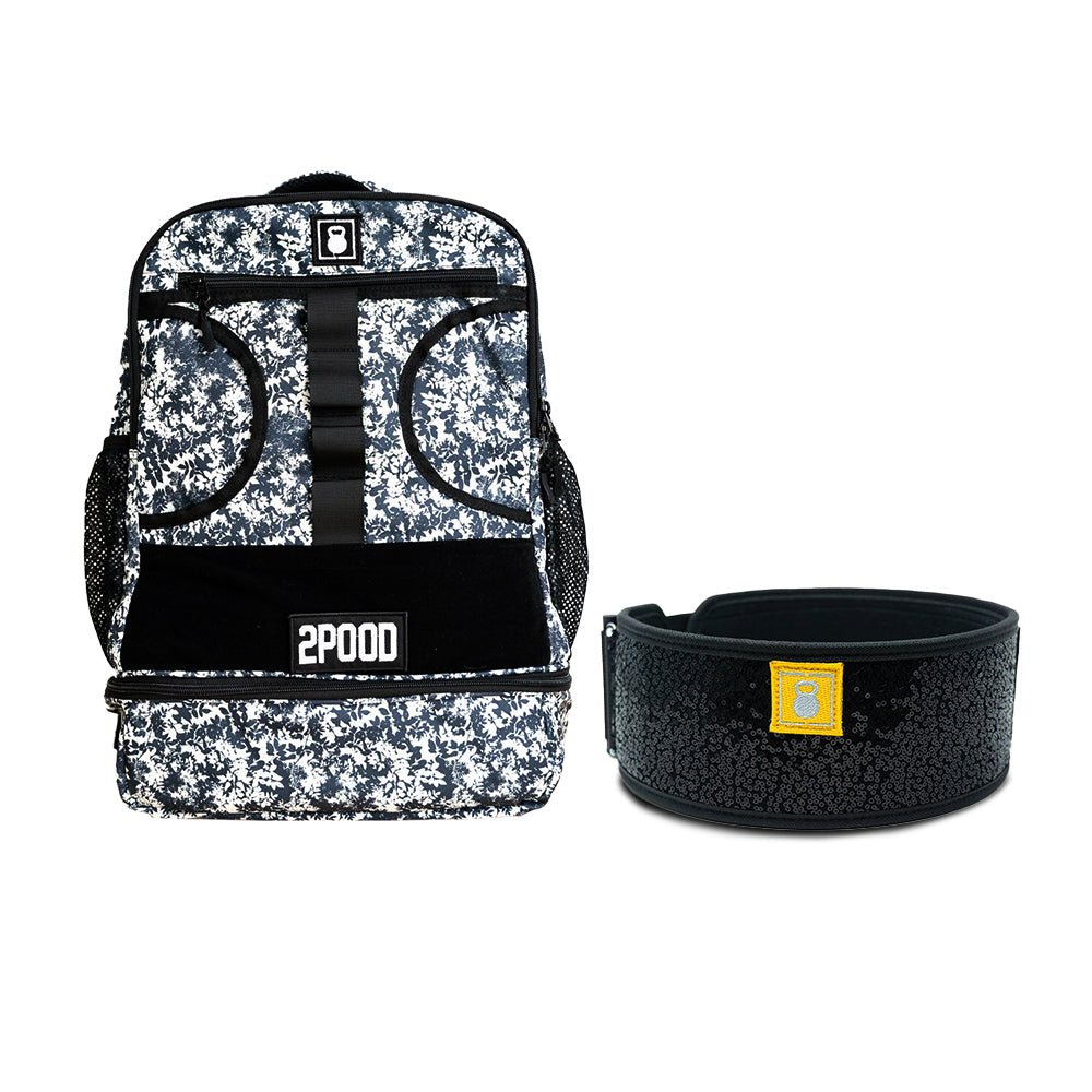 4" Black Magic (sparkle) Belt & Backpack 3.0 Bundle - 2POOD