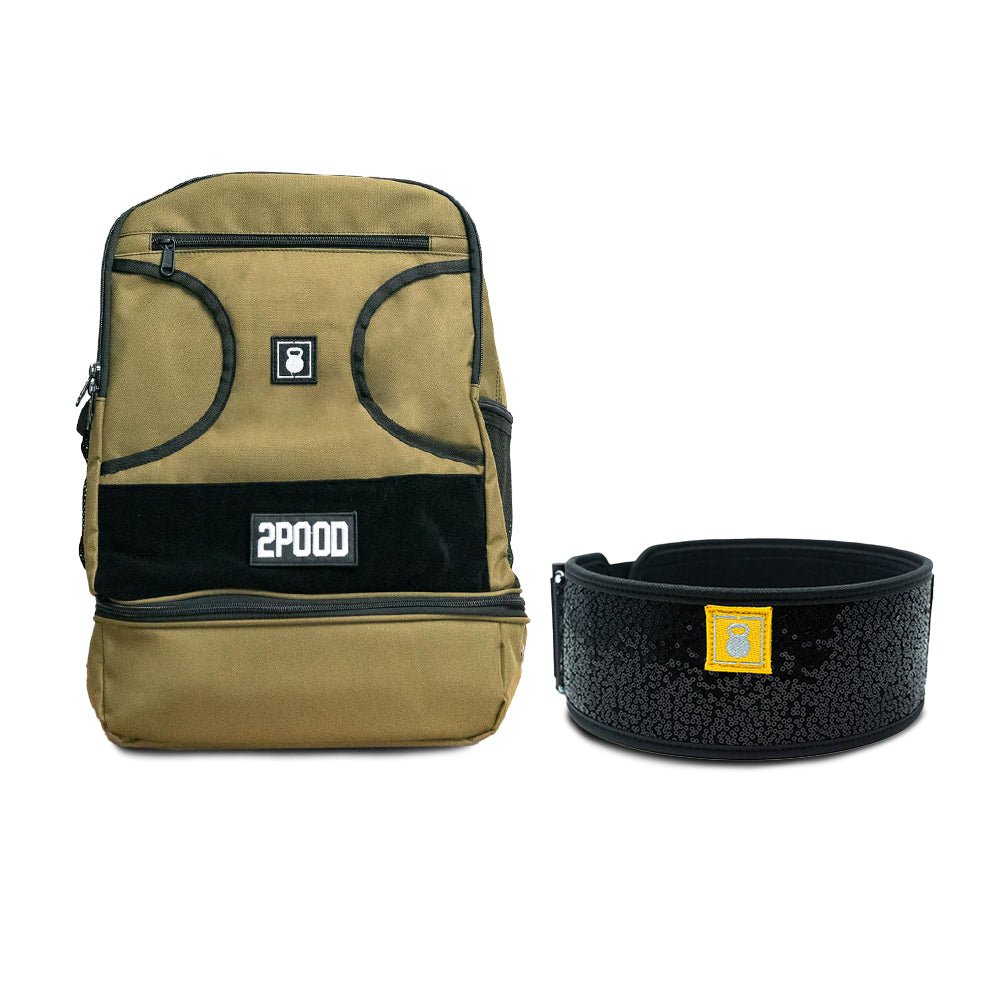 4" Black Magic (Sparkle) Belt & Backpack Bundle - 2POOD