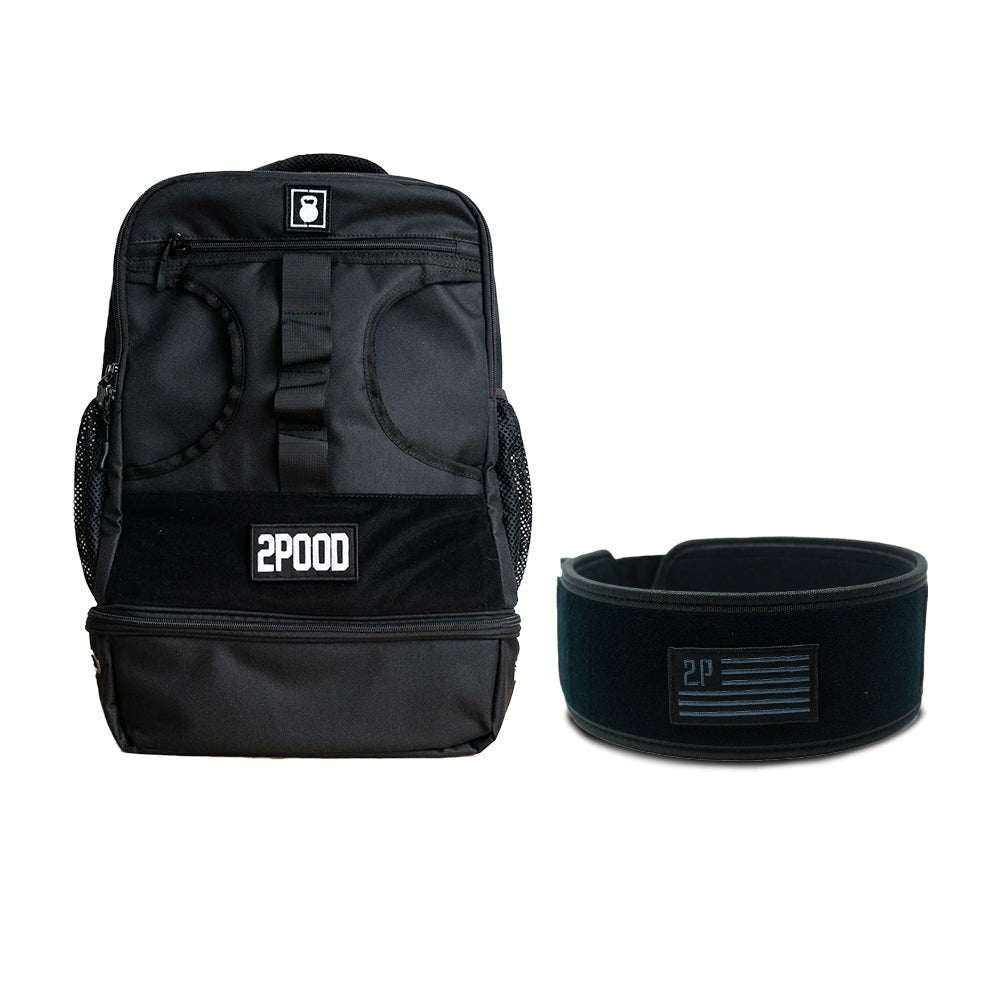 4" Black Velcro Belt & Backpack 3.0 Bundle - 2POOD