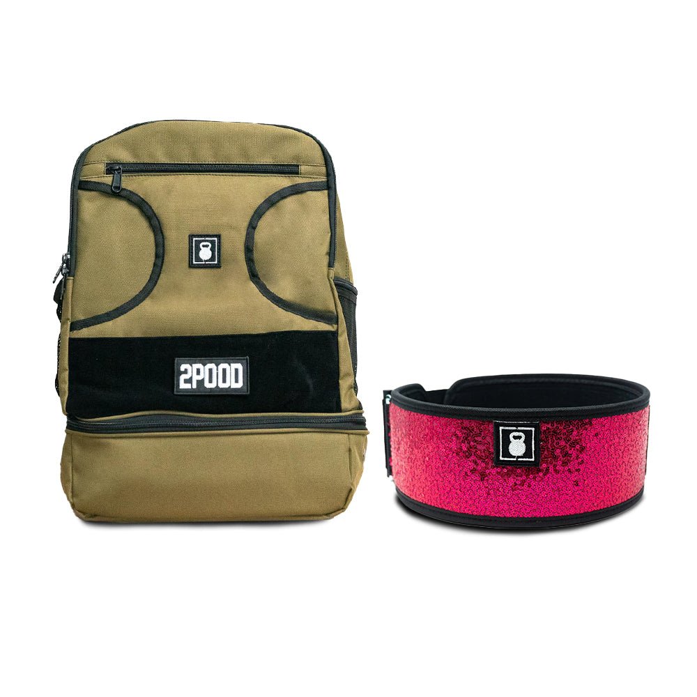 4" Bombshell (sparkle) Belt & Backpack Bundle - 2POOD