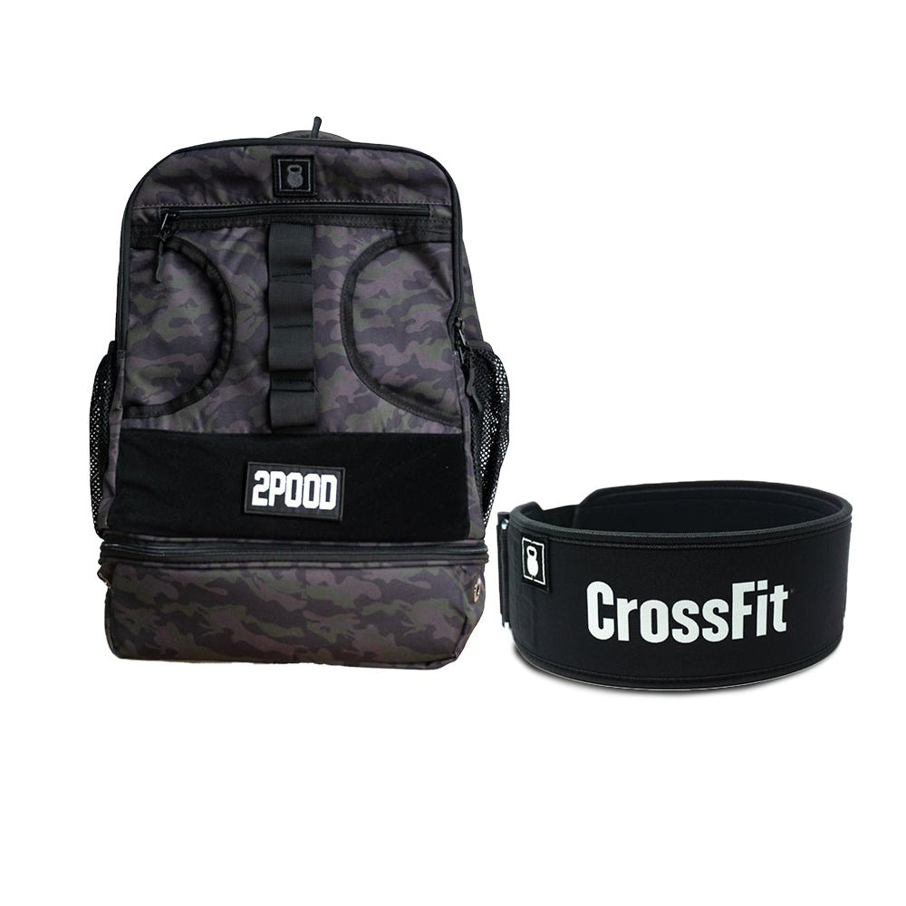 4&quot; CrossFit Black Belt &amp; Backpack 3.0 Bundle - 2POOD