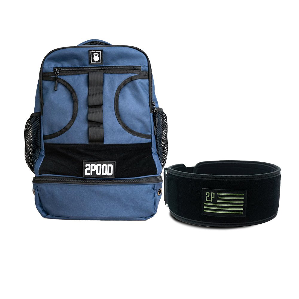 4&quot; Green Velcro Patch Belt &amp; Backpack 3.0 Bundle - 2POOD