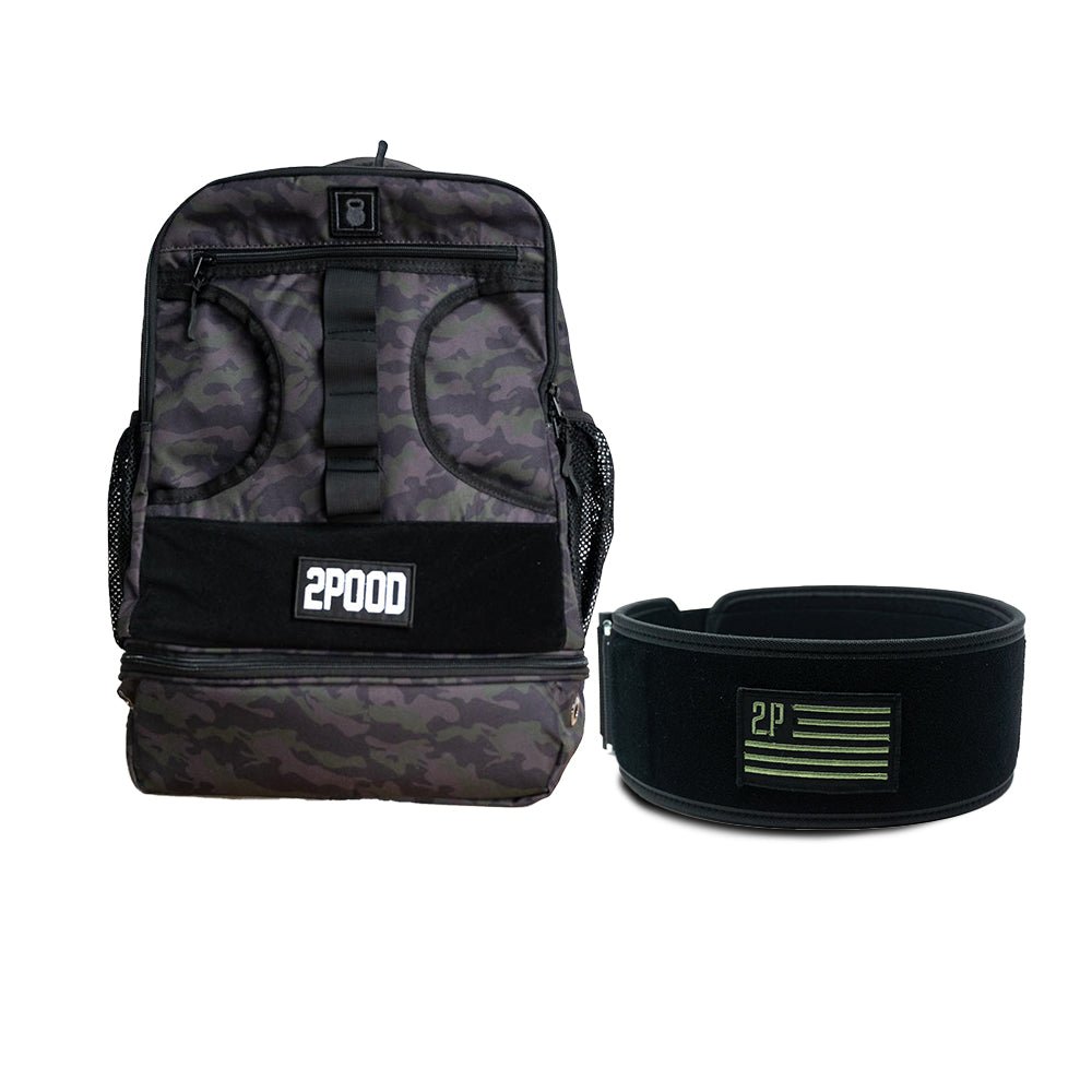 4&quot; Green Velcro Patch Belt &amp; Backpack 3.0 Bundle - 2POOD