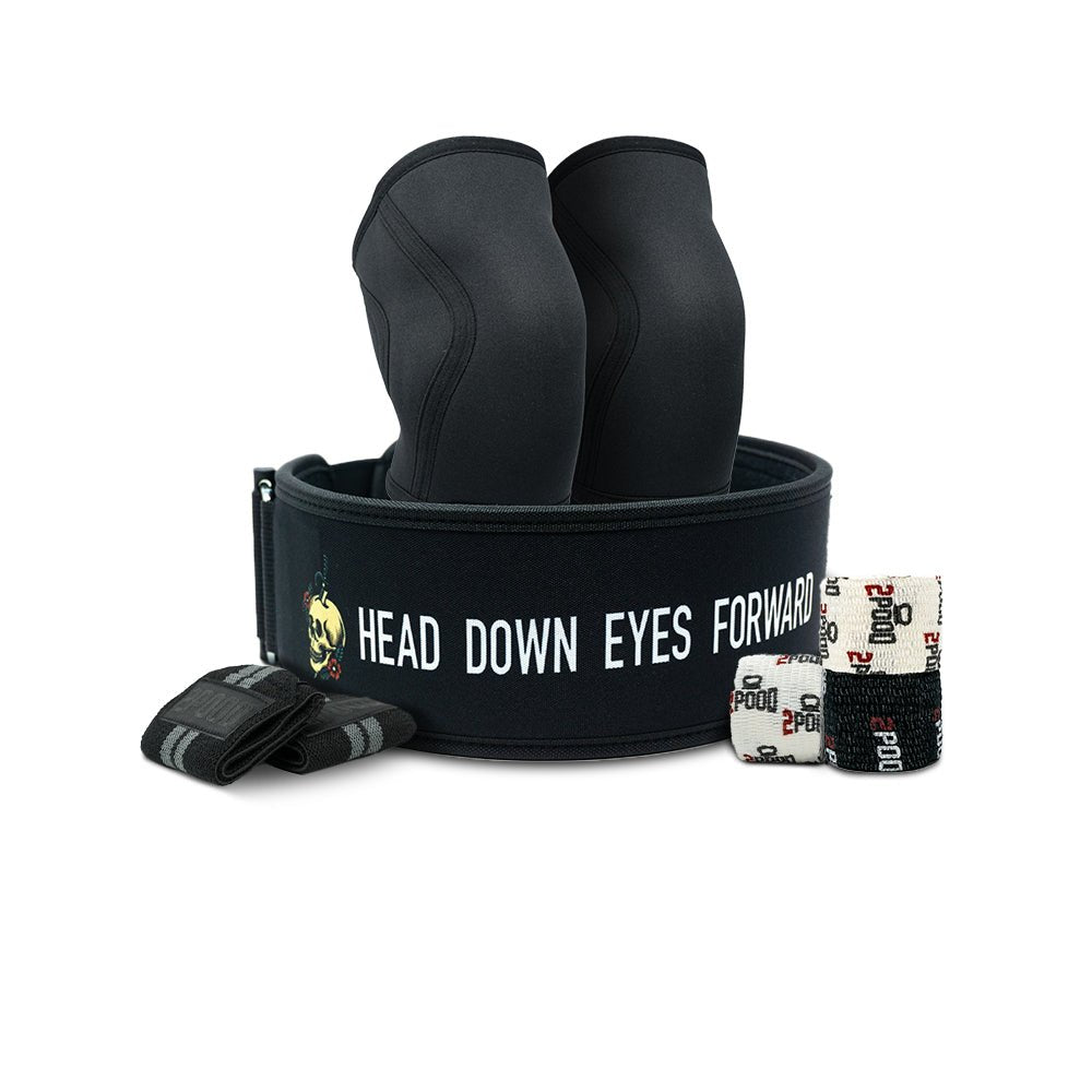 4" Head Down Eyes Forward by Mattie Rogers Belt Lifting Bundle - 2POOD