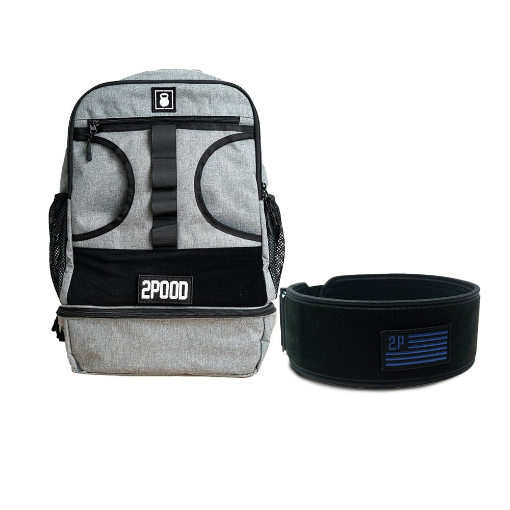 4&quot; Navy Velcro Patch Belt &amp; Backpack 3.0 Bundle - 2POOD